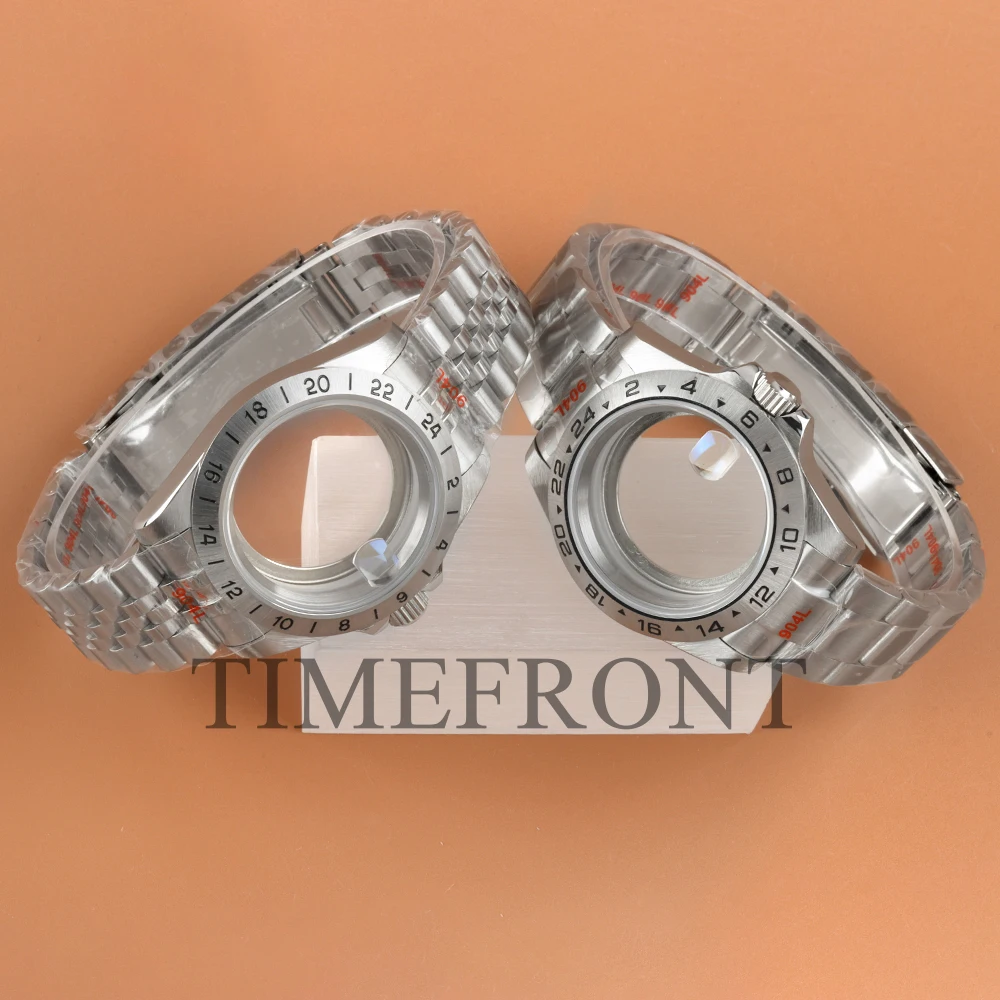 

High-quality 39mm Silvery 316L Steel Watch Case Fit Explore NH34 NH35 NH36 Movement 28.5mm Dial Jubilee/Oyster Strap Watch Parts