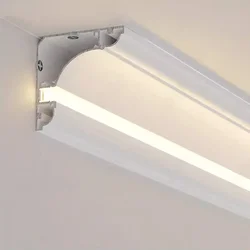 Surface Mounted Aluminum Profiles Led Channel Diffuser Ceiling Top Corner Decoration Line Lamp Bar Home Room Atmosphere Lighting