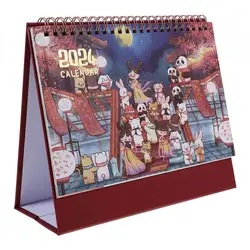 Desk Calendar 2024 Plan Schedule Planning Decor Calendars Students Month Table Decor Portable Delicate Office Daily Use Decore