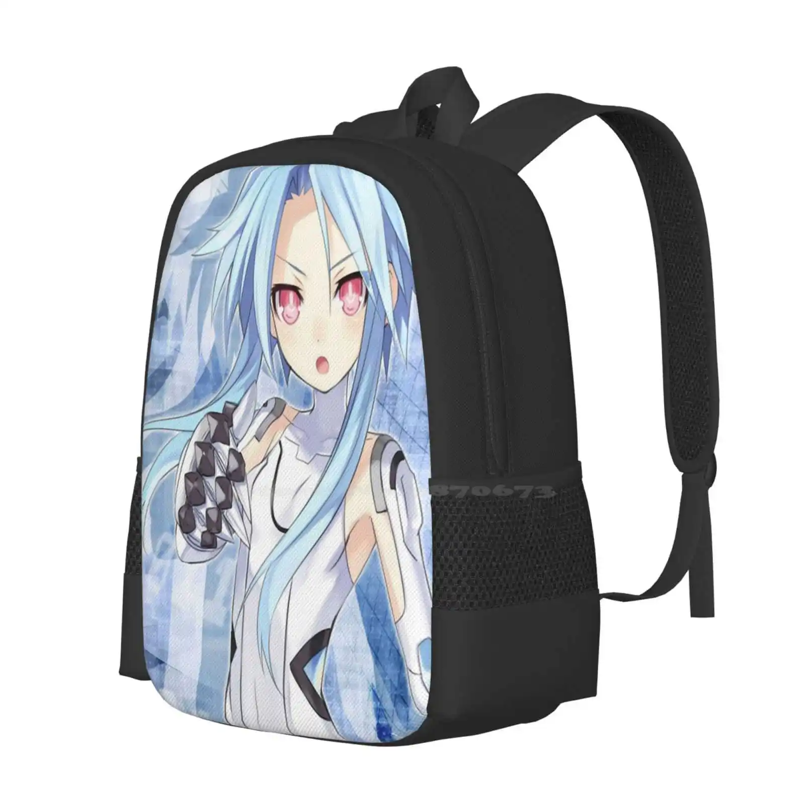 Neptunia Hyper Dimensional Gas Backpack For Student School Laptop Travel Bag Neptunia Anime Hyper Dimensional