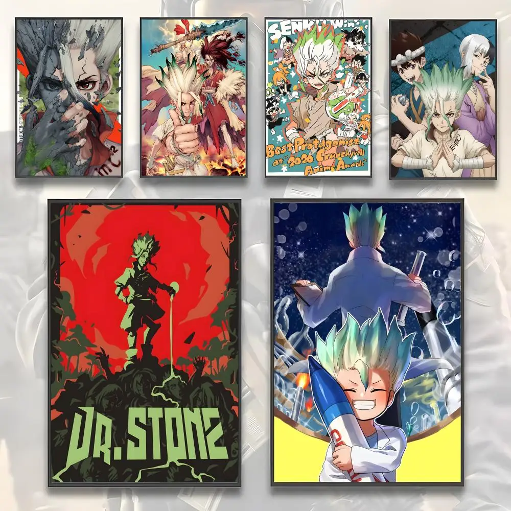 Japanese Anime D-Dr.STONE Poster Wall Art Sticker Mural Photo Print Decorative Poster for Living Room Home Decor