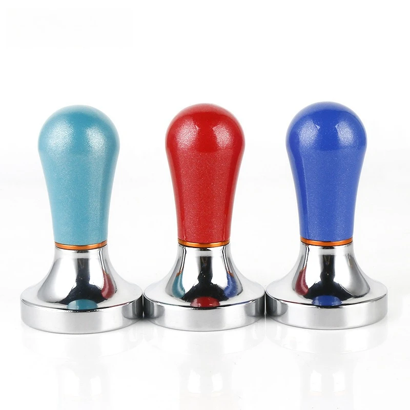 Aluminum coffee tamper, stainless steel dosing distributor