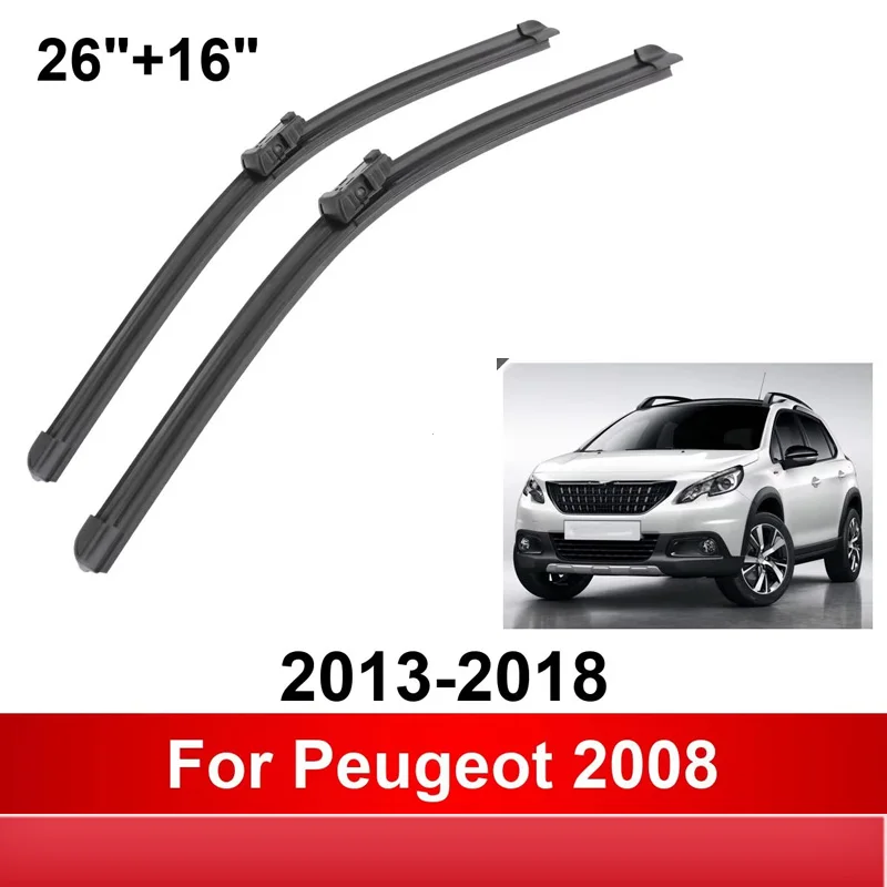 

Car Wiper For Peugeot 2008 2013-2018 Front Wiper Blades Brushes Auto Accessories 2013 2014 2015 2016 2017 2018 wiper blade