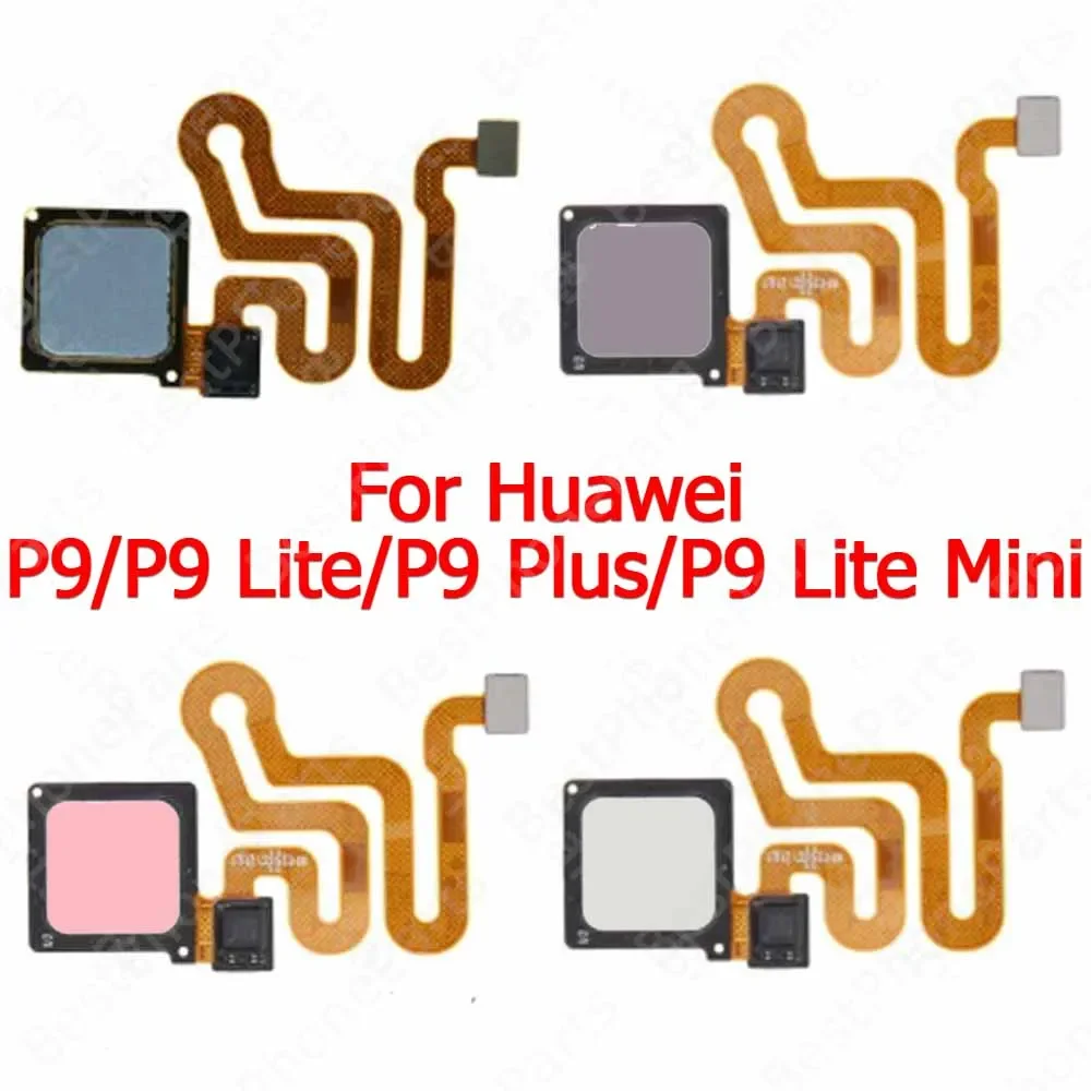 Fingerprint Sensor Flex Cable For Huawei P9 Plus P9 Lite Mini Finger Print Scanner New Home Button Spare Parts