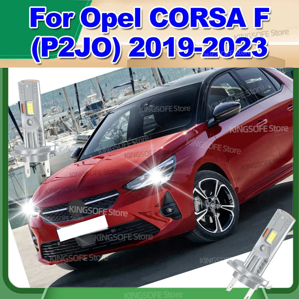 

2 шт. светодиодные фары Canbus высокой мощности, автомобильные лампы 6000K для Opel CORSA F P2JO 2019 2020 2021 2022 2023