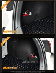 For VW Volkswagen Golf 8 MK8 Glof 7.5 Car Accessories Flannel Trunk Side Storage Organizer Board Baffle Partitions Plate Plank