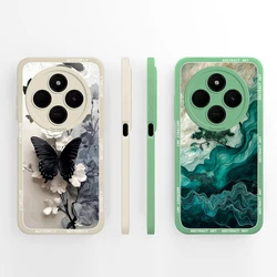 For Redmi 14C Case For Redmi 14R Cover Creative Art Soft Liquid Silicone Phone Cases For Xiaomi Redmi 14 C Funda Back Housing
