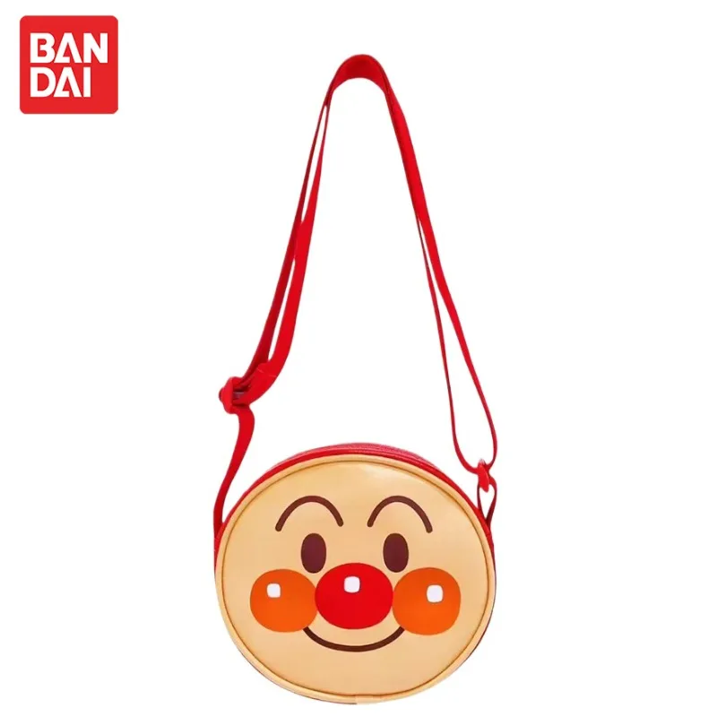

Bandai Anpanman Crossbody Bag Cartoon Cute Figure Waterproof Outdoor Travel Mobile Phone Coin Change Storage Bag Children Gift