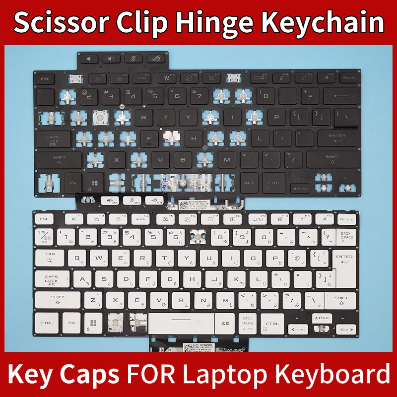 استبدال Keycap مفتاح المفصلي ل ASUS ROG Zephyrus G16 (2024) G14 GA403U GA605 GA605WV لوحة مفاتيح الكمبيوتر المحمول مفتاح ومقاطع KeyCap المفصلي #4