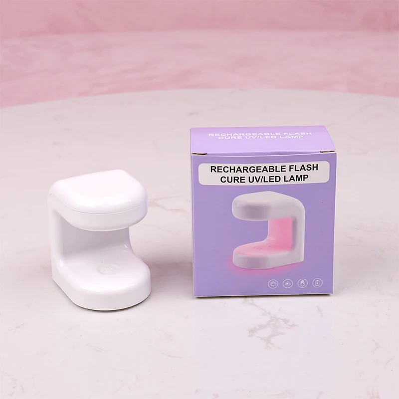 Nowa Mini Lampa do Fototerapii Paznokci Przenośna Akumulatorowa LED Miniaturowa Suszarka do Lakieru do Paznokci na Pojedynczy Palec