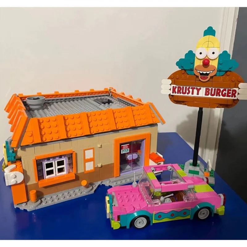 10352 Neues Hamburger-Restaurant-Baustein-Set, kreatives Lernspielzeug, Kindergeschenk, Weihnachtsgeschenk