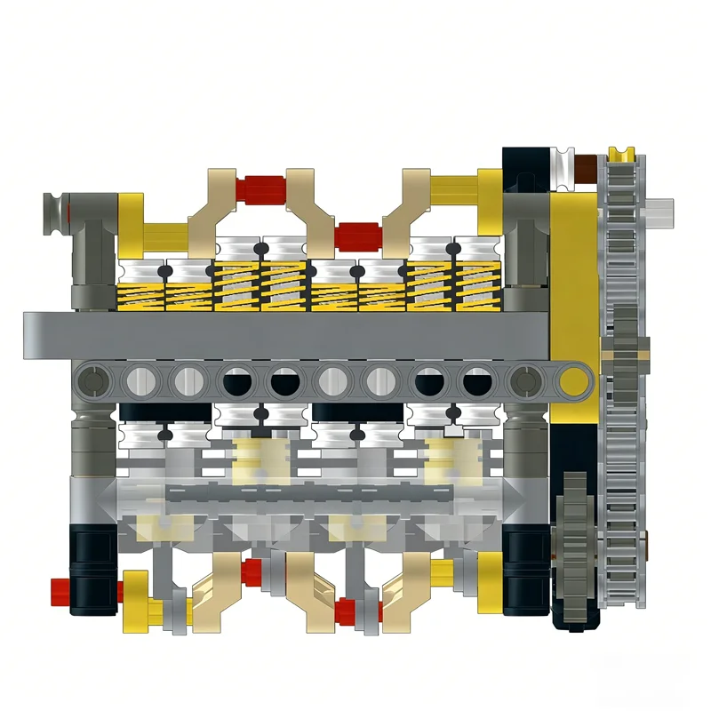 202 pezzi MOC albero a camme motore modello tecnico blocchi di costruzione giocattoli da costruzione idea regalo di Natale creativa mattoni educativi