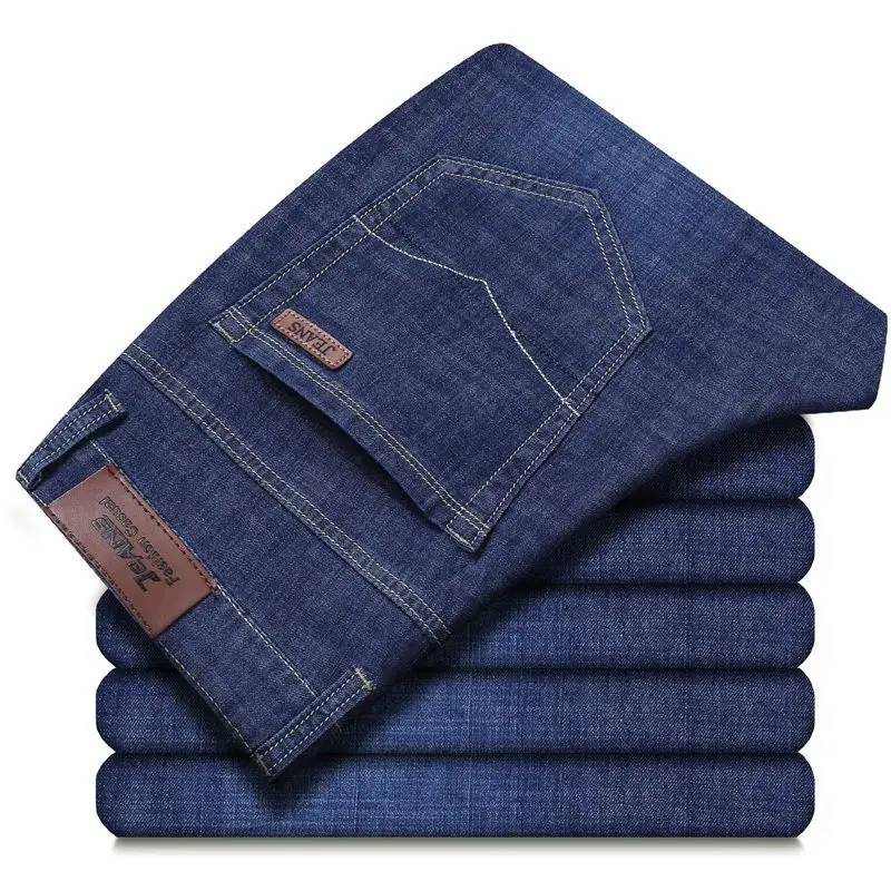 Fashion Zipper All-match Washed Straight Jeans Men's Clothing 2024 Summer New Loose Solid Color Casual Denim Trousers