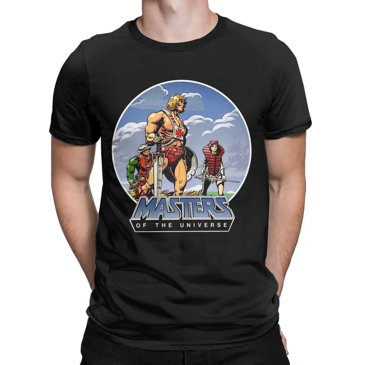 He Man Masters Of The Universe T Shirts for Men 100% Cotton T-Shirts Round Collar Tee Shirt Short Sleeve Clothes Printed