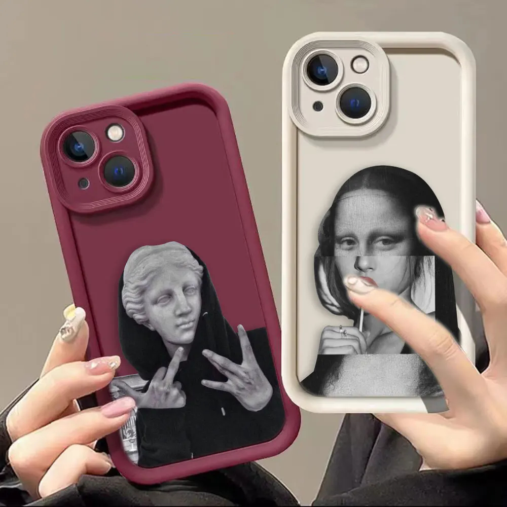 

Art Aesthetic David M-Mona L-Lisa Phone Case For Infinix HOT 10 20 30 30I 40 40I SMART 5 6 7 8 ZERO 30 PRO VIP PLAY 4G 5G Case