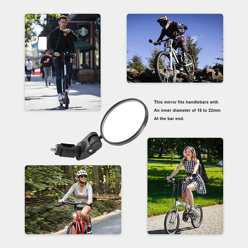 HD-Fahrrad-Rückspiegel mit verstellbarem Lenker – verbessert die Sicherheit und Sicht beim Fahren – Detail 7