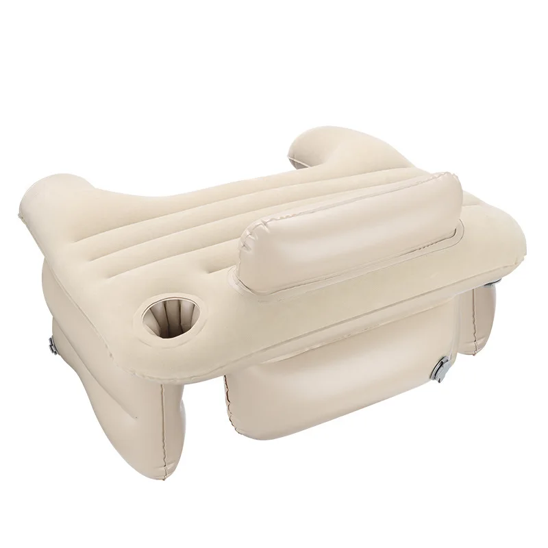 

Inflatable study table pillow Game reading table Foldable desk pillow on the knee Adjustable height Computer table