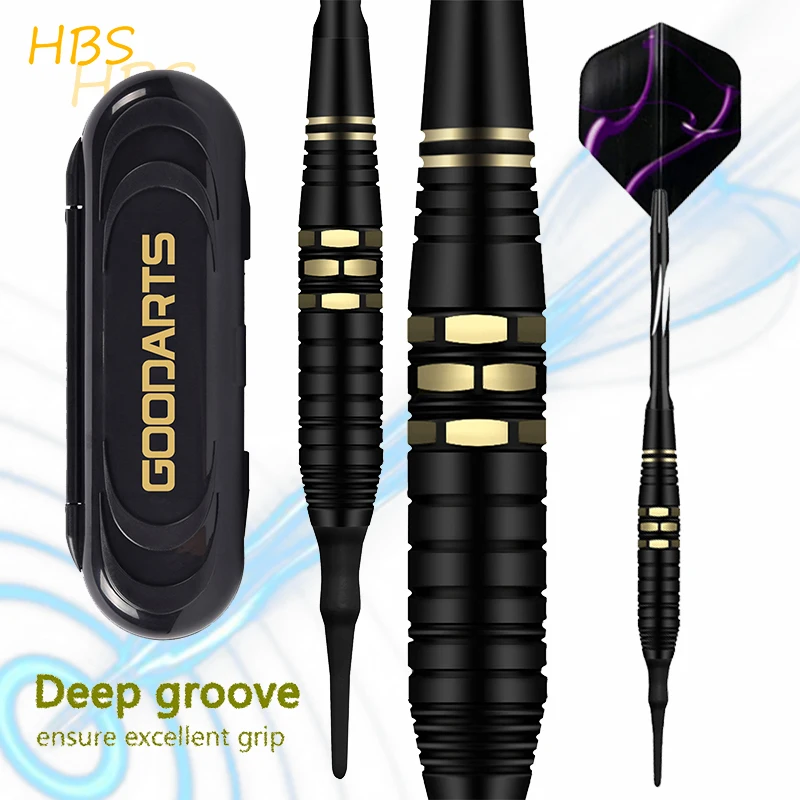 

18g Professional Throwing Game Soft Tip Darts High Quality Brass Darts Indoor Electronic Darts Target 3PCS/SET HBS