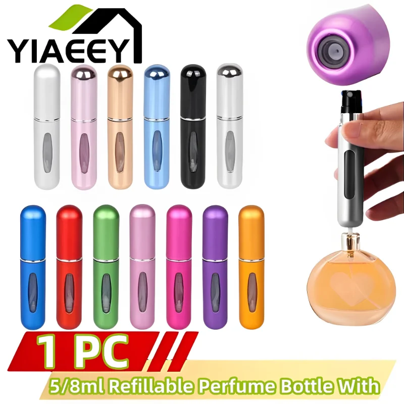 5/8ml Portable Mini Refillable Perfume Bottle with Spray Scent Pump Home Travel Empty Cosmetic Containers Spray Atomizer Bottles