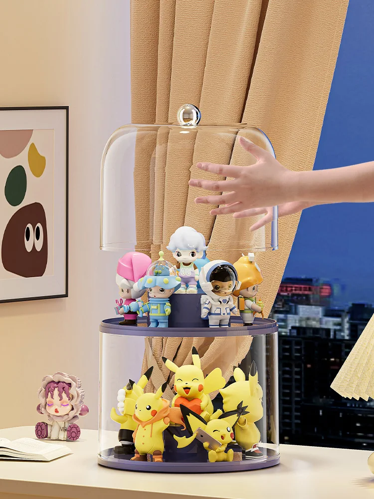 Spacious Home Organizer For Figurines Rotating Clear Anime …
