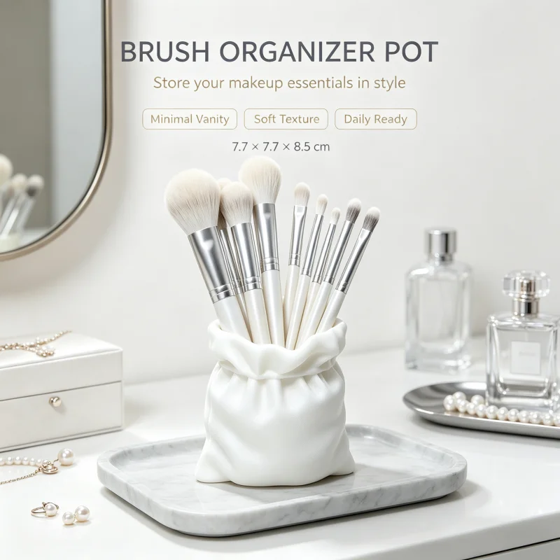 Wadah Penyimpanan Kuas Makeup  - Home Essentials Bathroom Rack ulasan dan harga