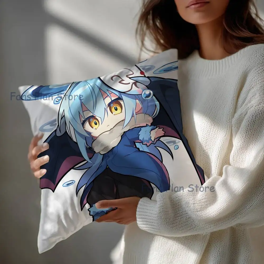 Anime T-Tempest Rimuru Pillow Case cute cartoon anime peripheralsBedroom Sofa Decorative Cushion Cover Soft Cushion Cover