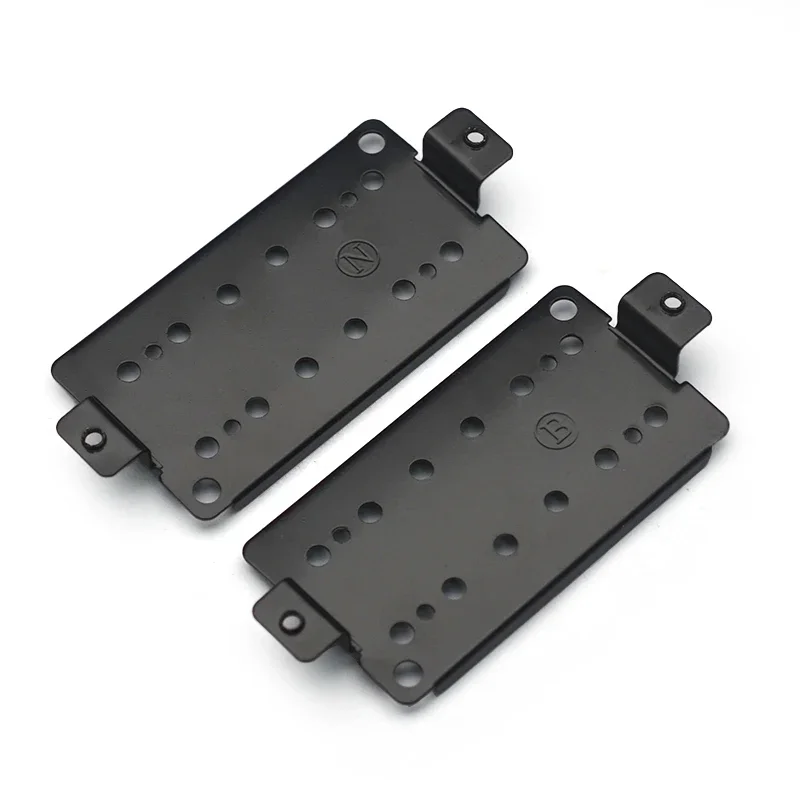 12Pcs Durable Brass-Black Plated Humbucker Guitar Pickup Base Plate Neck Bridge Pickup Baseplate for Guitar Parts