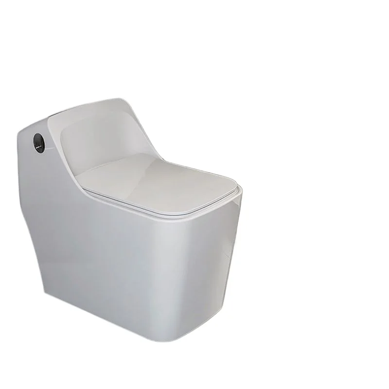 

New square toilet siphon household silent flush small apartment side press flush toilet