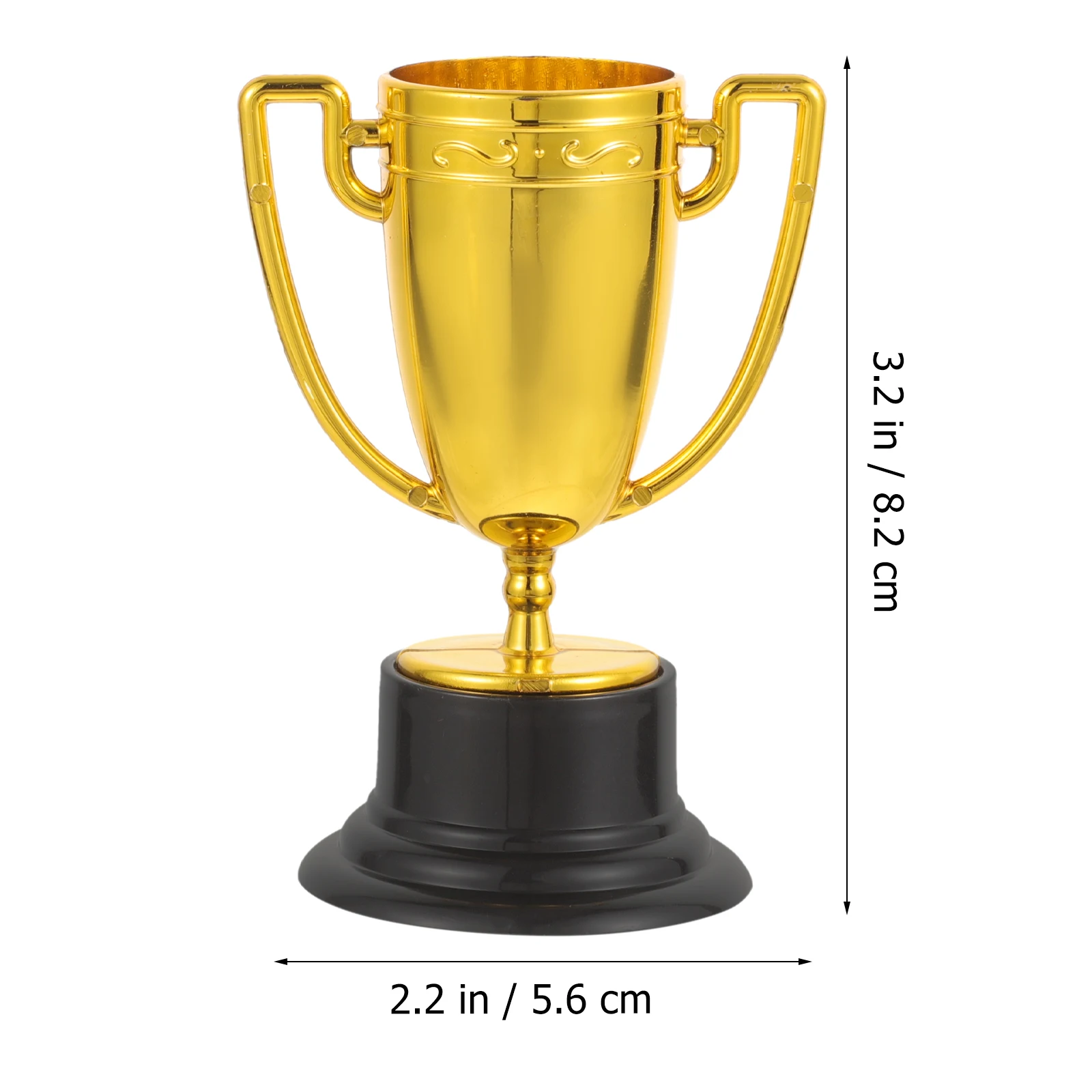 8Pcs Mini Awards Trophies Trophy Cups Gold Kids School Rewards Props Party Toys Gold Bronze Award Cups Decorative Ornaments