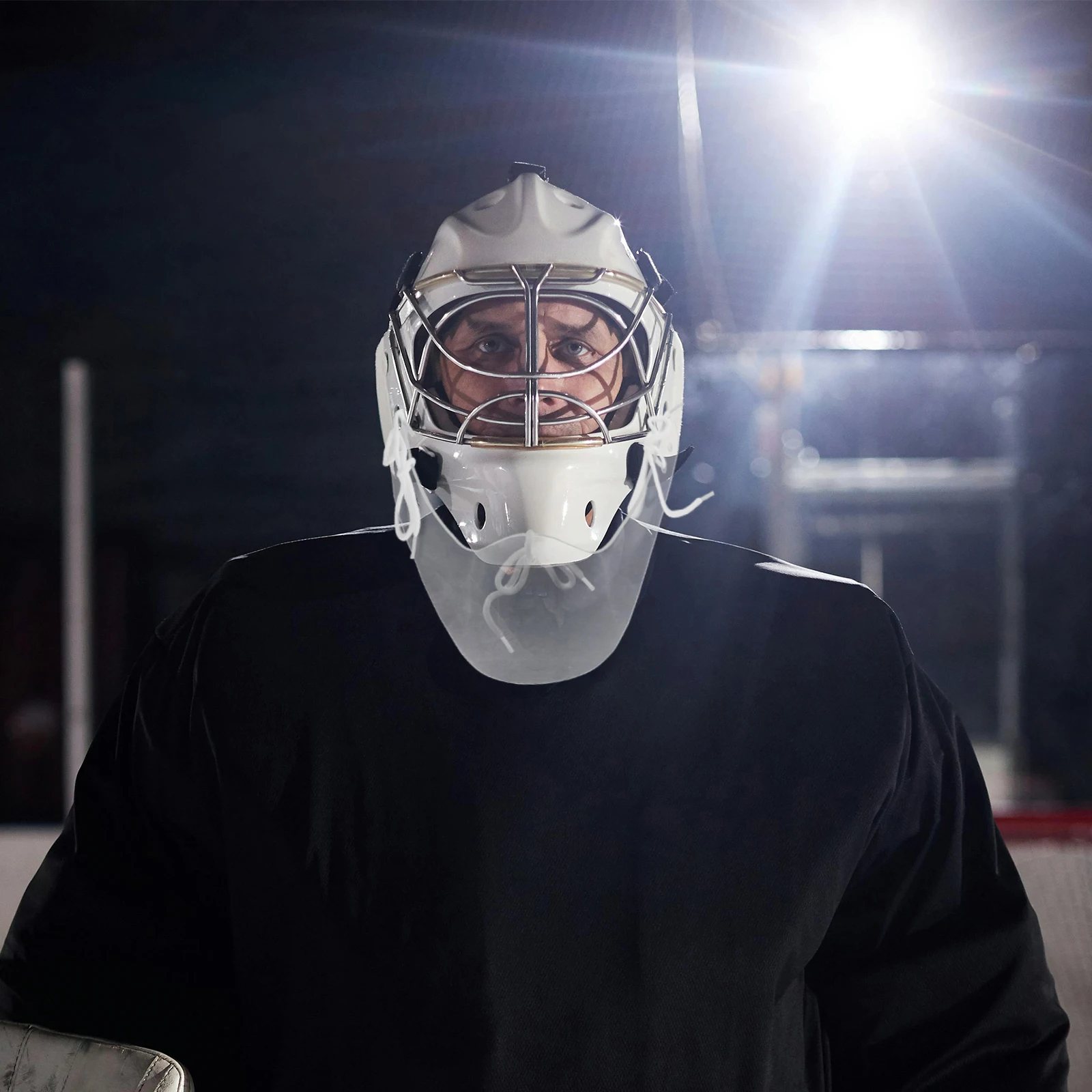 

Hockey Gear Ice Neck Guard Aldult Clear Goalkeeper Protector Flexibility Goalie