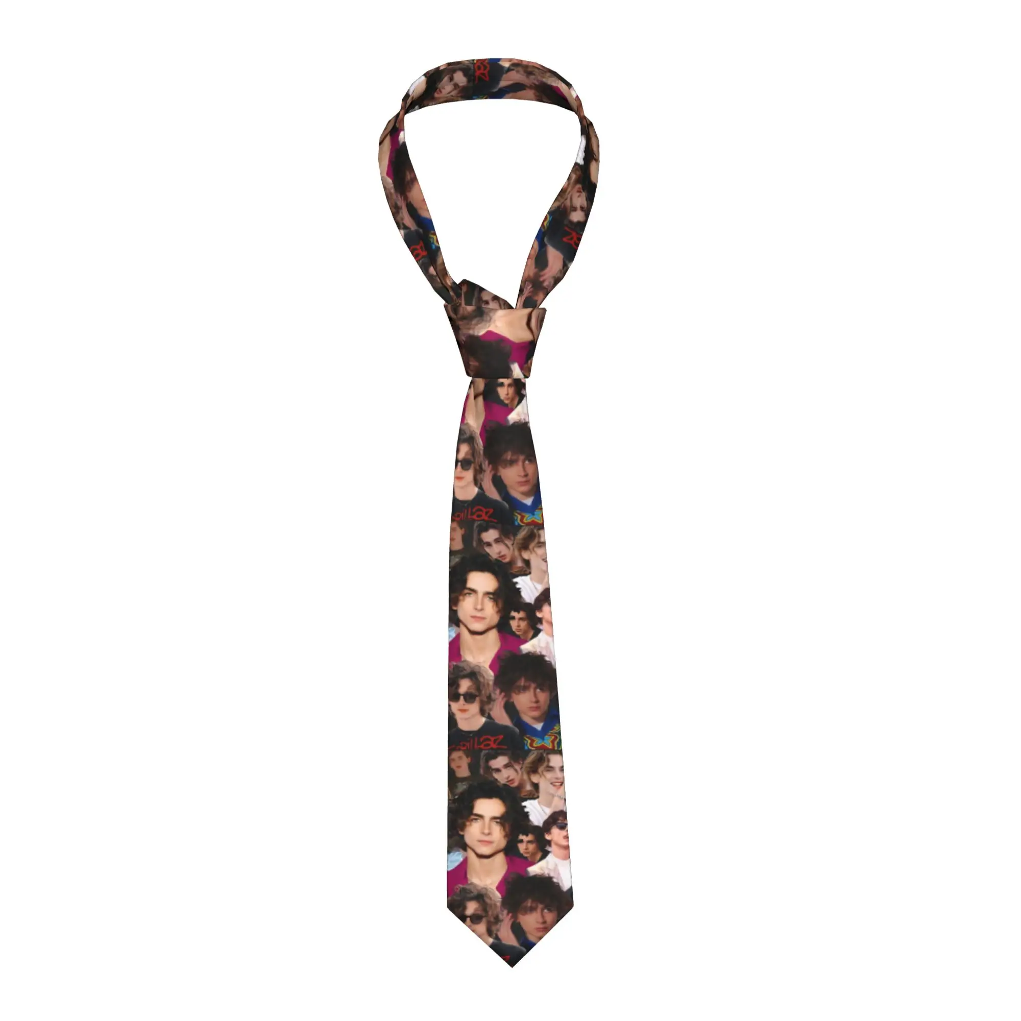 

Галстуки Timothee Chalamet для мужчин и женщин, унисекс, узкие галстуки шириной 8 см, аксессуары для мужчин, галстуки для свадьбы