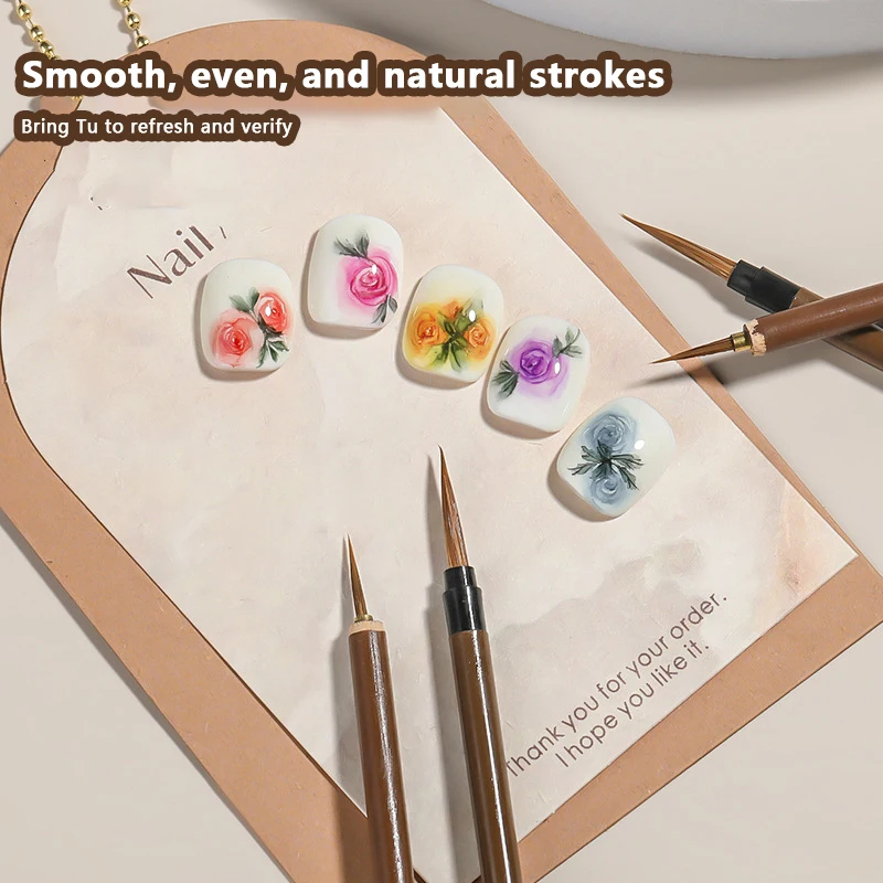 เล็บหมาป่าแปรงผมปากกาเจลจิตรกรรมสายไฟปากกา Liner ภาษาโปลิชคําแปรงเล็บเครื่องมือออกแบบ