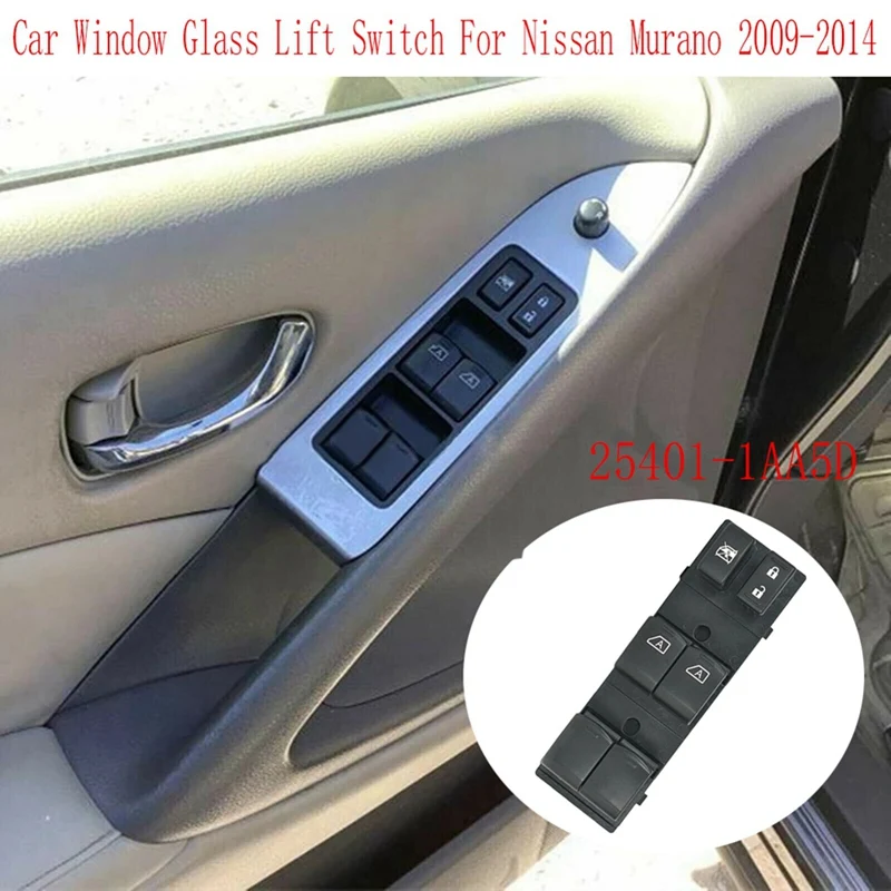 

Window Control Switch Power Window Master Control Switch 25401-1AA5D For Nissan Murano 2009-2014