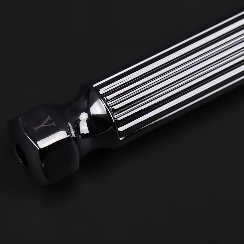 Yaqi Apollo /PILLAR Chrome Color Safety Razor Handle Men Shaving Products Stainless Steel Razor Shank