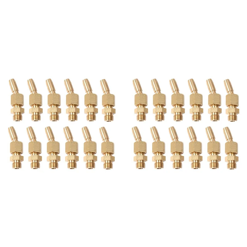 

A92P 24Pcs 1/8Inch Brass Gushing Sprays Water Fountain Nozzles Universal Water Curtain Nozzle Landscape Fountain Decoration