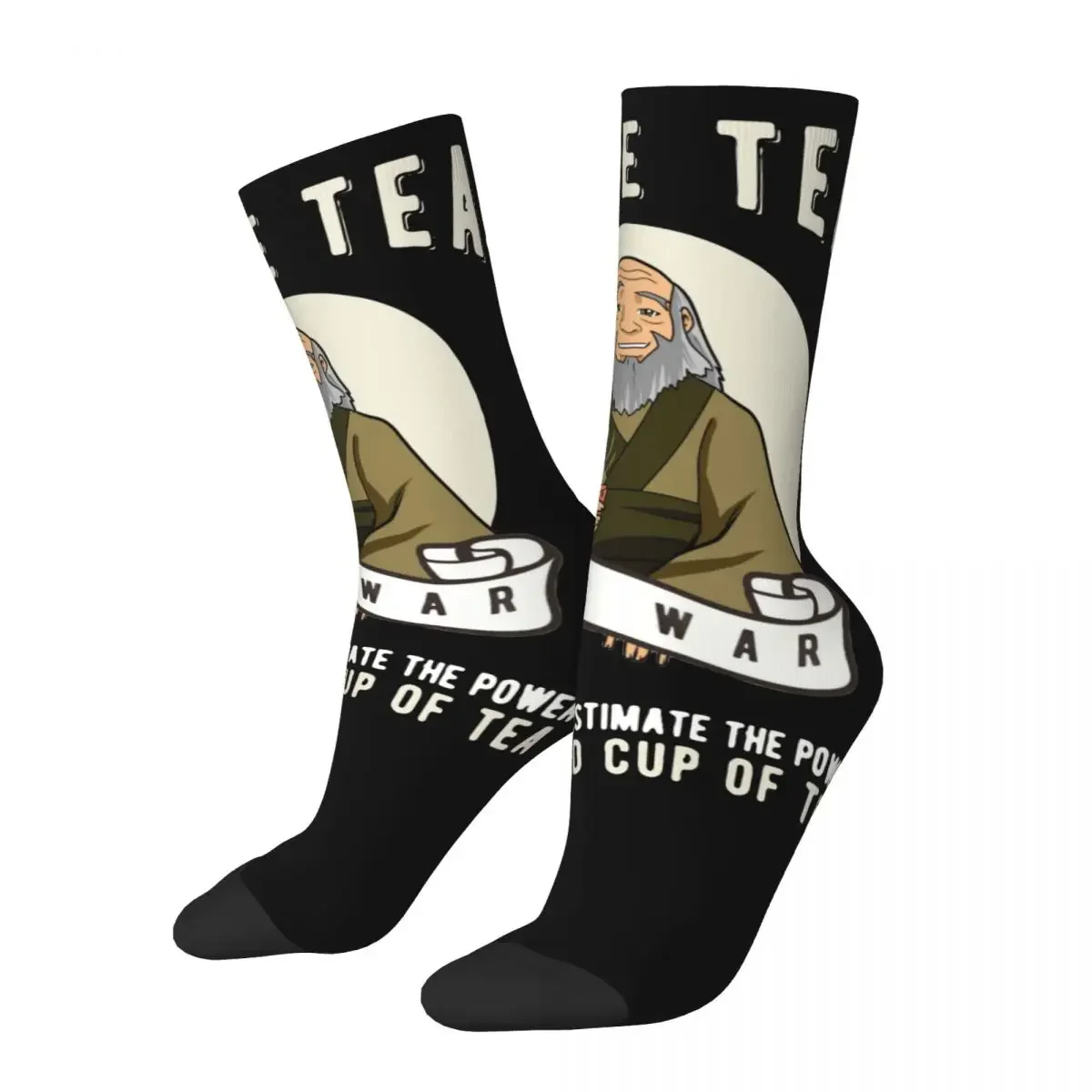 

Funny Iroh Make Tea Avatar-The Last Airbender Skateboard Socks Polyester Socks for Unisex Breathable