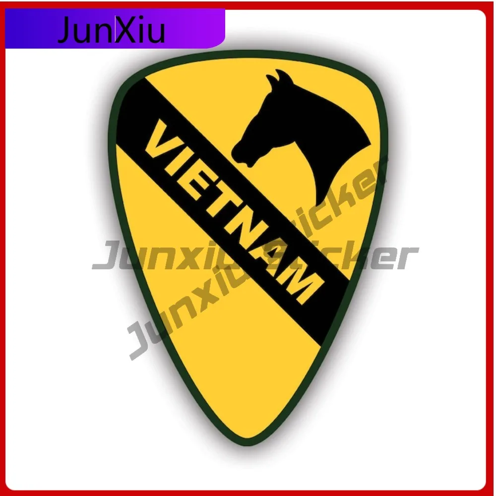 

1st Cavalry Vietnam Shield Sticker Uv Protected Decals Auto Decor Car Sticker Vinyl Decal Die Cut Sun Protection Waterproof