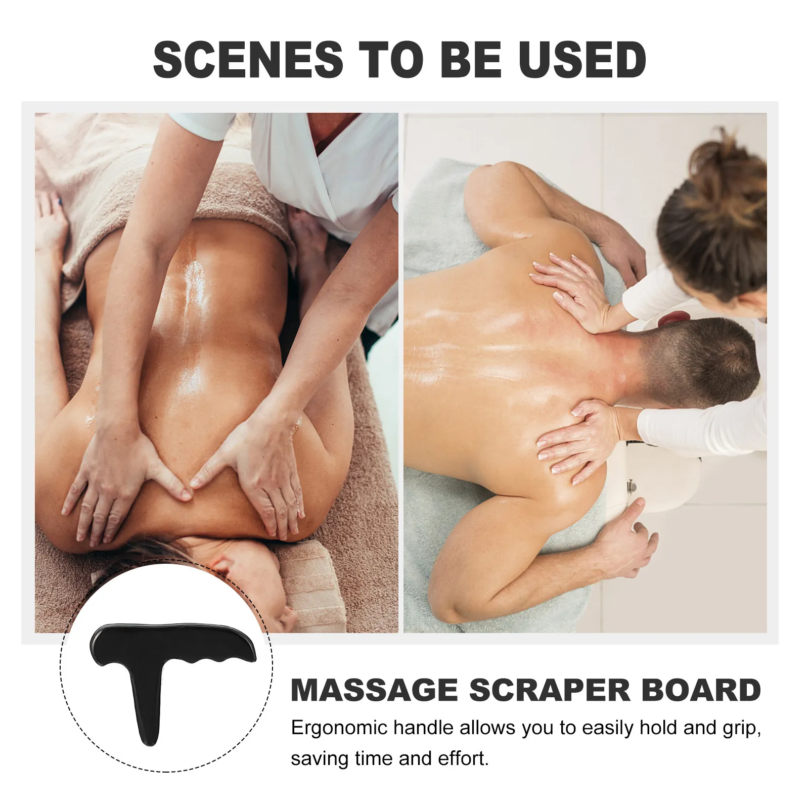 

Массажная доска из натурального камня, черная пластина Гуаша для терапии кожи тела, портативный скребок для массажа, способствует здоровью и жизненной силе