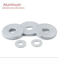 10/50/100 Uds arandelas planas de aluminio juntas de anillo de sellado tapón accesorios de sello de aceite M9 M10 M12 M13 M14 espesor 0,5 1 1,5 2 3 mm