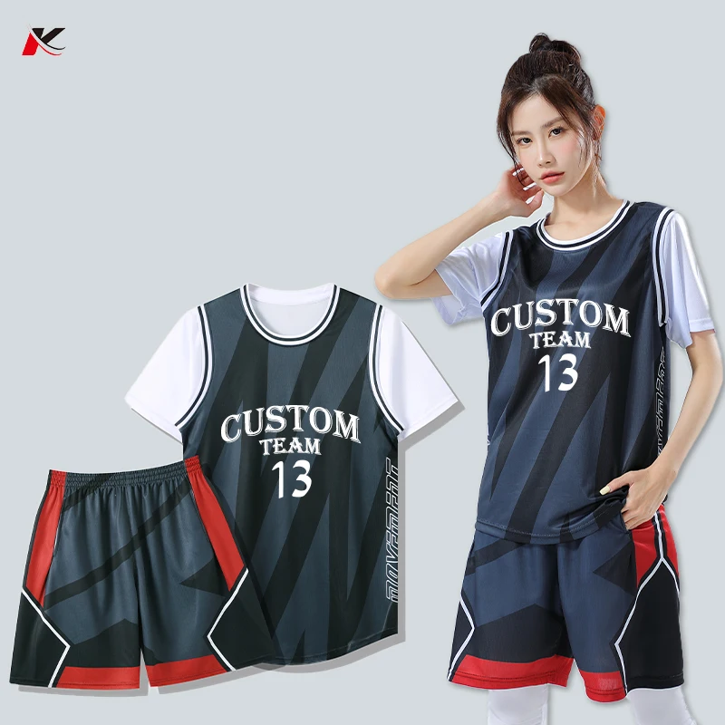 

Customizable Women Basketball Jersey Suit Youth Girl Personal Sublimation Print Logo Team Training Uniform Basketball Jersey 286