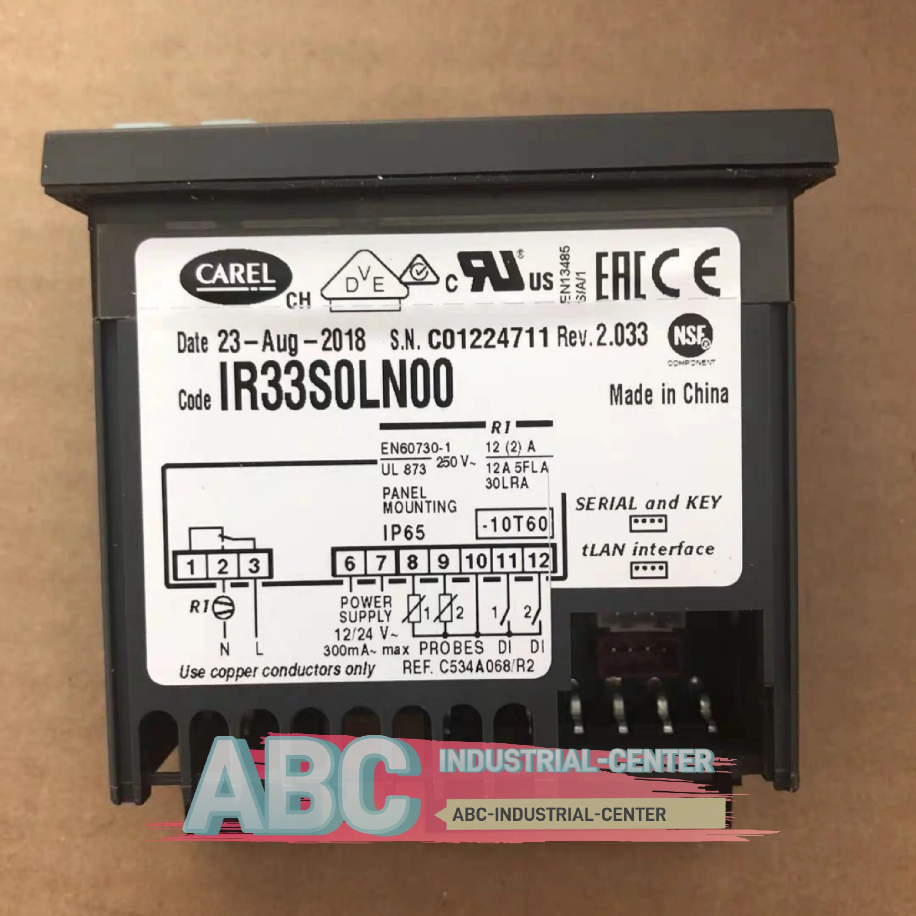 IR33S0LN00 وحدة تحكم درجة الحرارة IR33V7LR20 جديدة