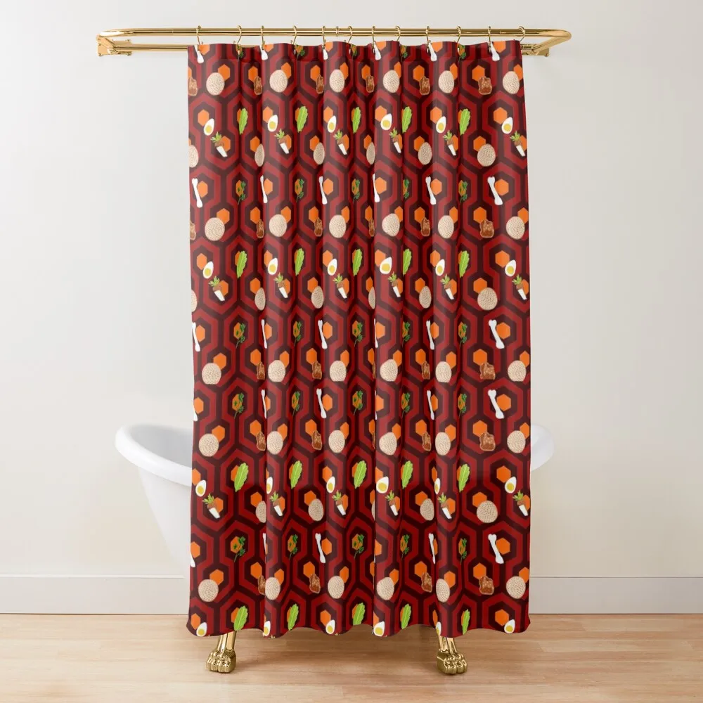 Overlooked Seder Plate in Red Shower Curtain Bathroom Shower Set Bathroom And Shower Curtain