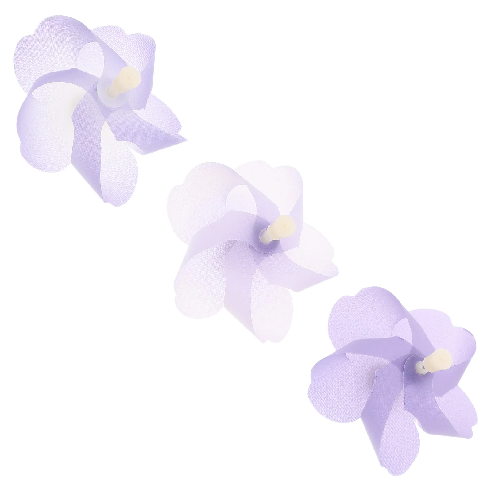 

3Pcs Bicycle Windmill Decoration Magnetic Cherry Blossom Handlebar Rotatable Pinwheel Detachable Plastic Ornament for Road