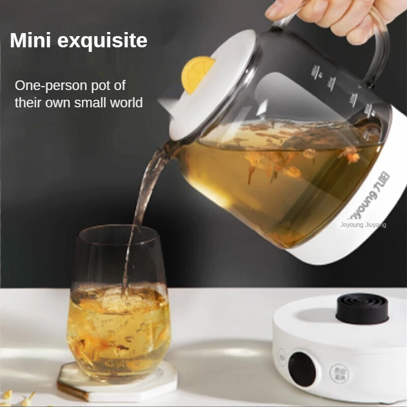 Health Pot Tea Maker Tea Kettle Kettle Electric Kettle Hot Kettle Kettle Electric Kettle 1L Mini Glass Flower Teapot White