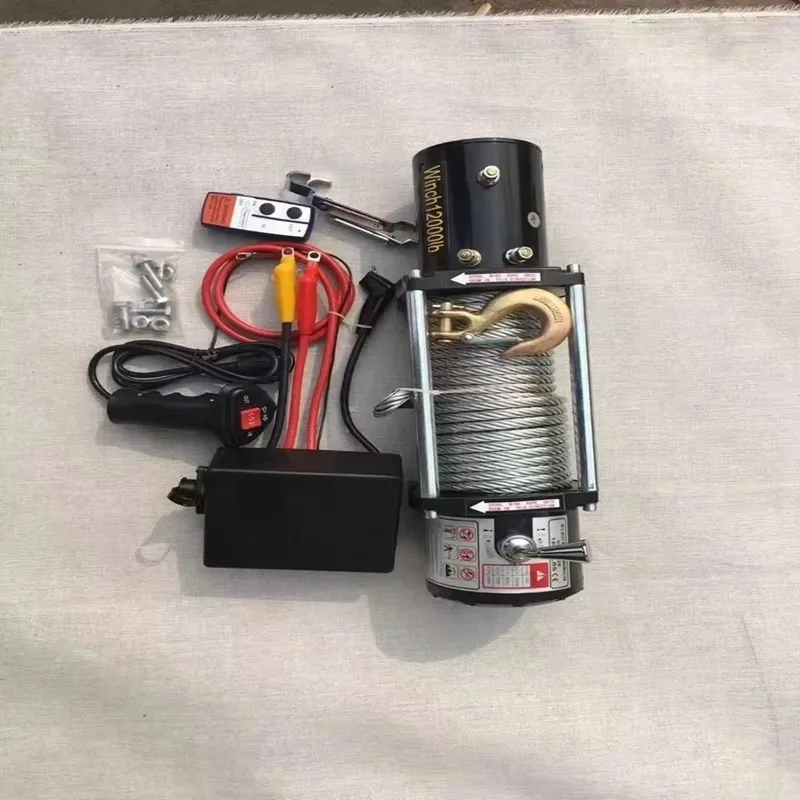 

2-тонная 220В 4x4 портативная электрическая лебедка, гидравлическая внедорожная лебедка для трактора