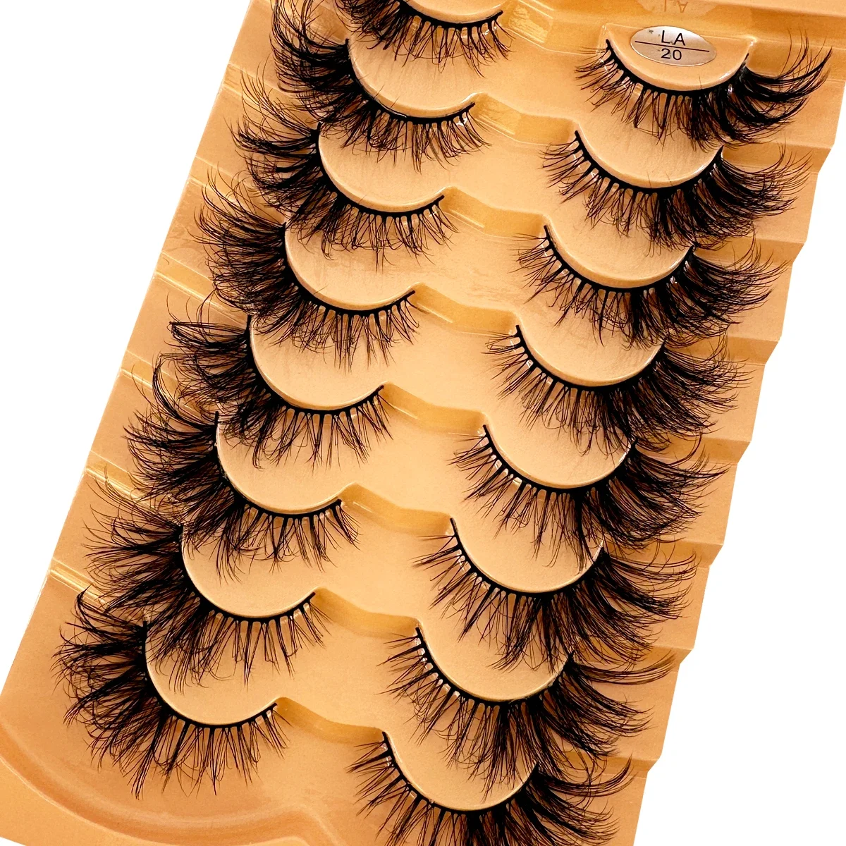 Nieuwe Cat Eye Wimpers 5D Pluizige Volume Nertsen Valse Wimpers Gevleugelde Einde Oog Langwerpige Wimpers 3D Nertsen Wimpers Dikke Nep Wimper