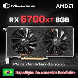 MLLSE AMD RX 5700 XT 비디오 그래픽 카드, GPU GDDR6 256 비트 7nm 게임 비디오 카드, rtx 5700 xt 8GB 지지대 데스크탑 CPU