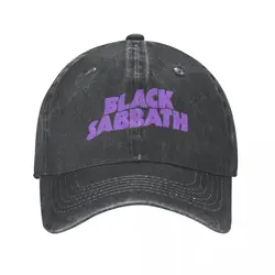 Berretti da Baseball con musica sabbath nera Casual Distressed Washed Rock Headwear Unisex Outdoor workout cappello con berretti morbidi non strutturati