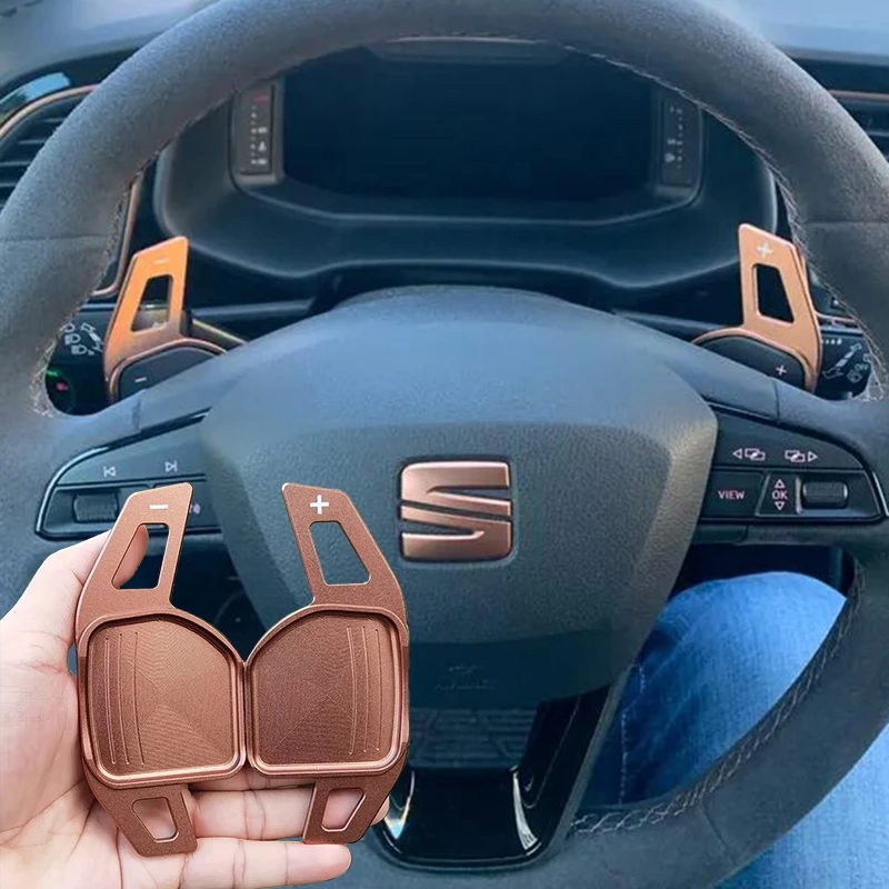 2025 nuevo volante de coche DSG pegatinas de extensión de paleta de cambio para Seat Alhambra Ateca Leon 5F FR Tarraco Ibiza 6P Cupra ST