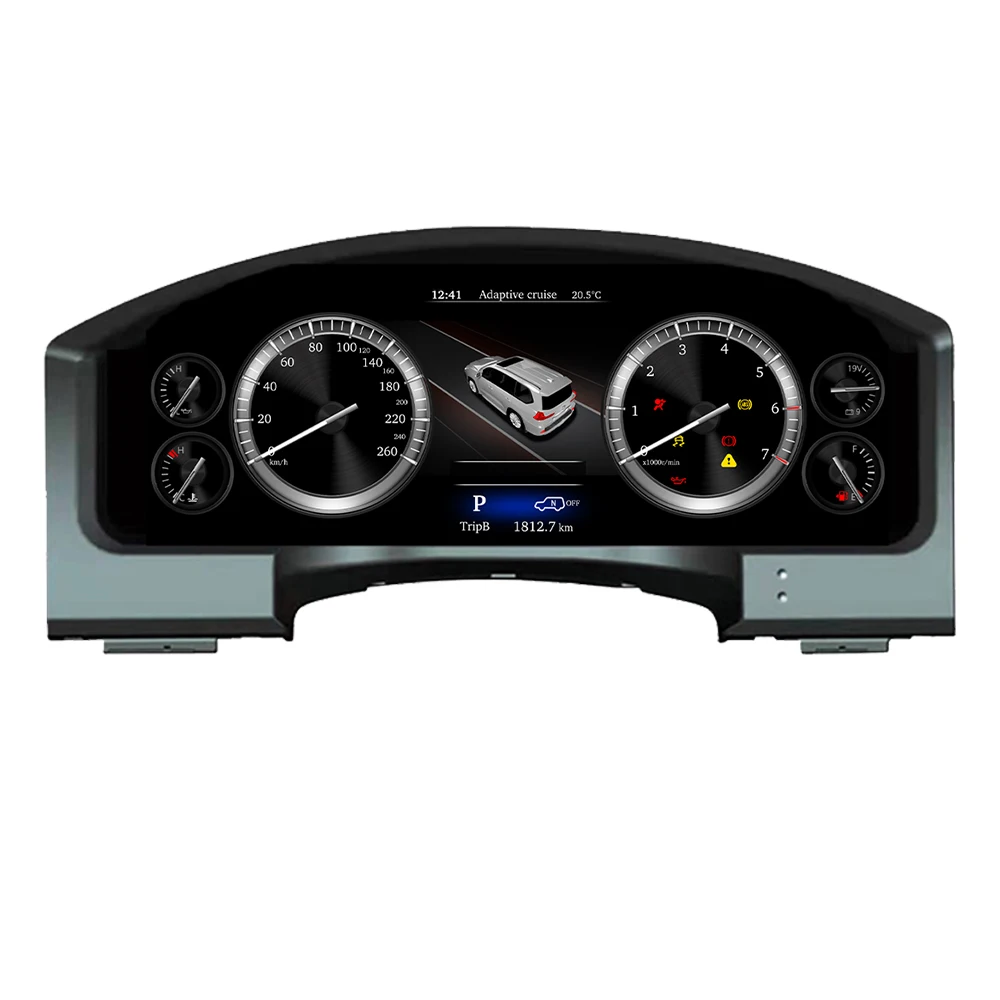 

12,3-дюймовый цифровой приборный кластерный спидометр для Land Cruiser, ЖК-дисплей, приборная панель, автомобильная кабина, цифровая приборная панель, кластер